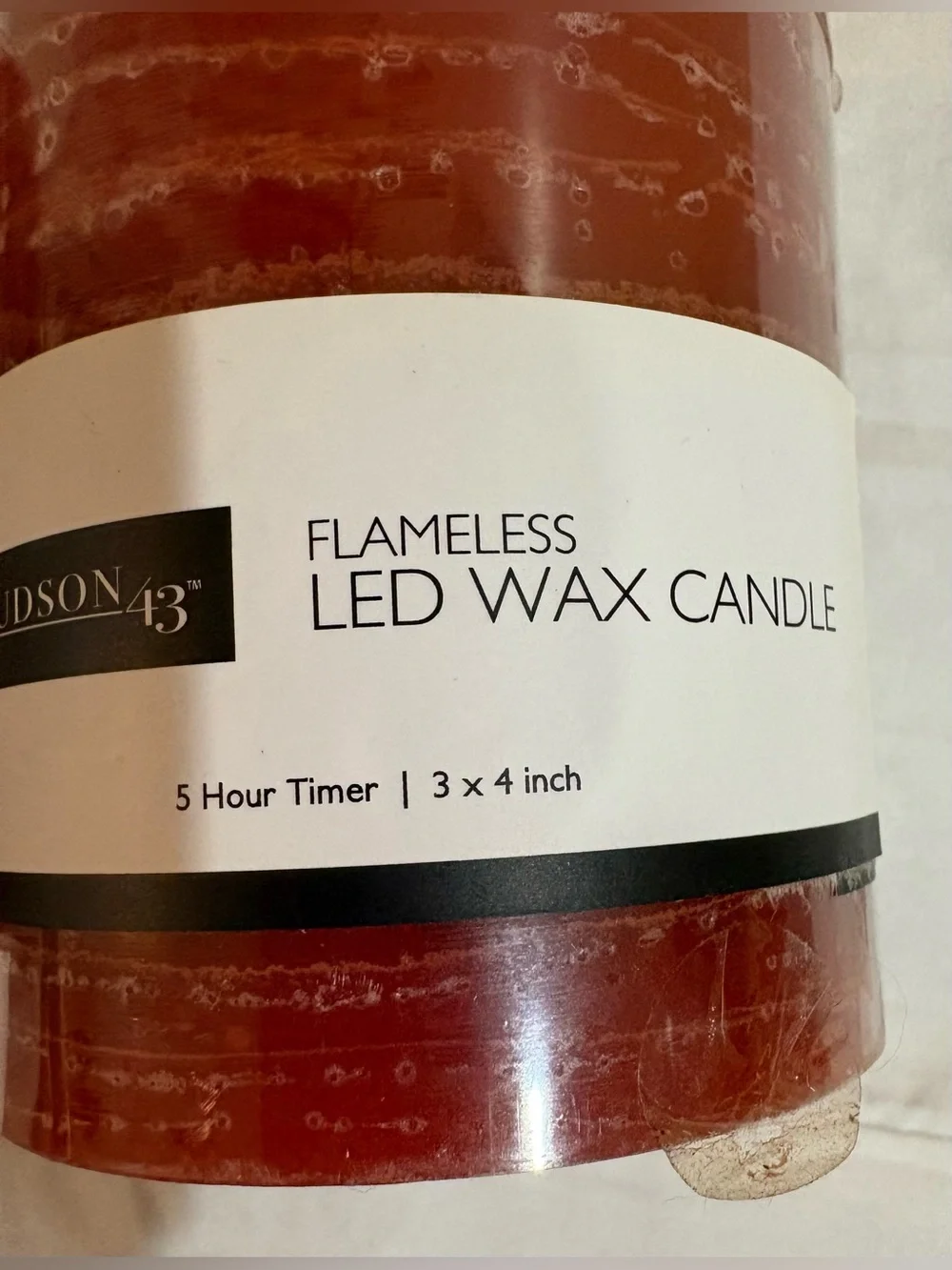 Hudson 43 Red Flameless LED Wax Candle Pair